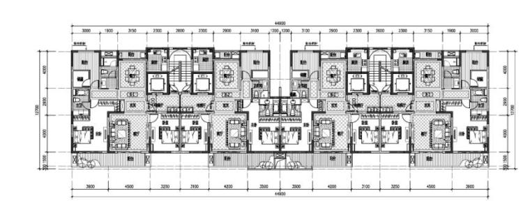 房屋建筑平面图,房屋建筑平面图中的主要三道尺寸是