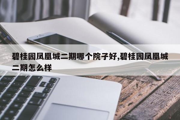 碧桂园凤凰城二期哪个院子好,碧桂园凤凰城二期怎么样