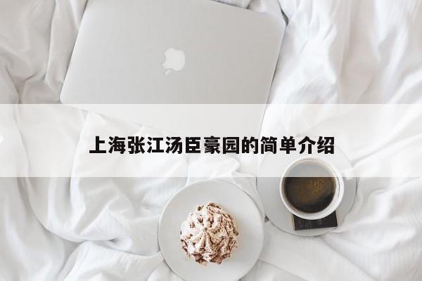 上海张江汤臣豪园的简单介绍