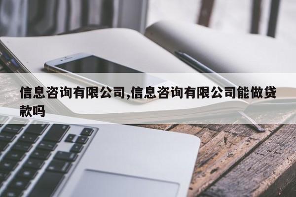 信息咨询有限公司,信息咨询有限公司能做贷款吗