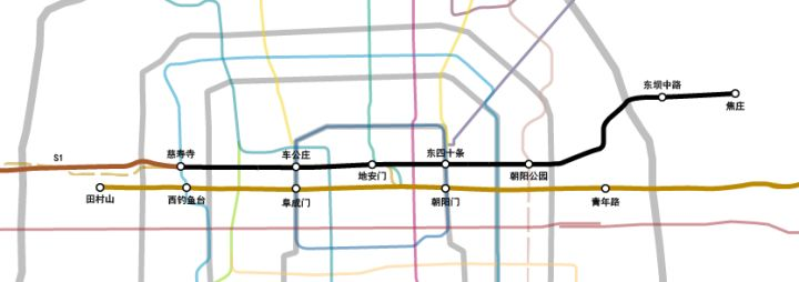 北京地铁一号线线路图,北京地铁一号线线路图站点查询